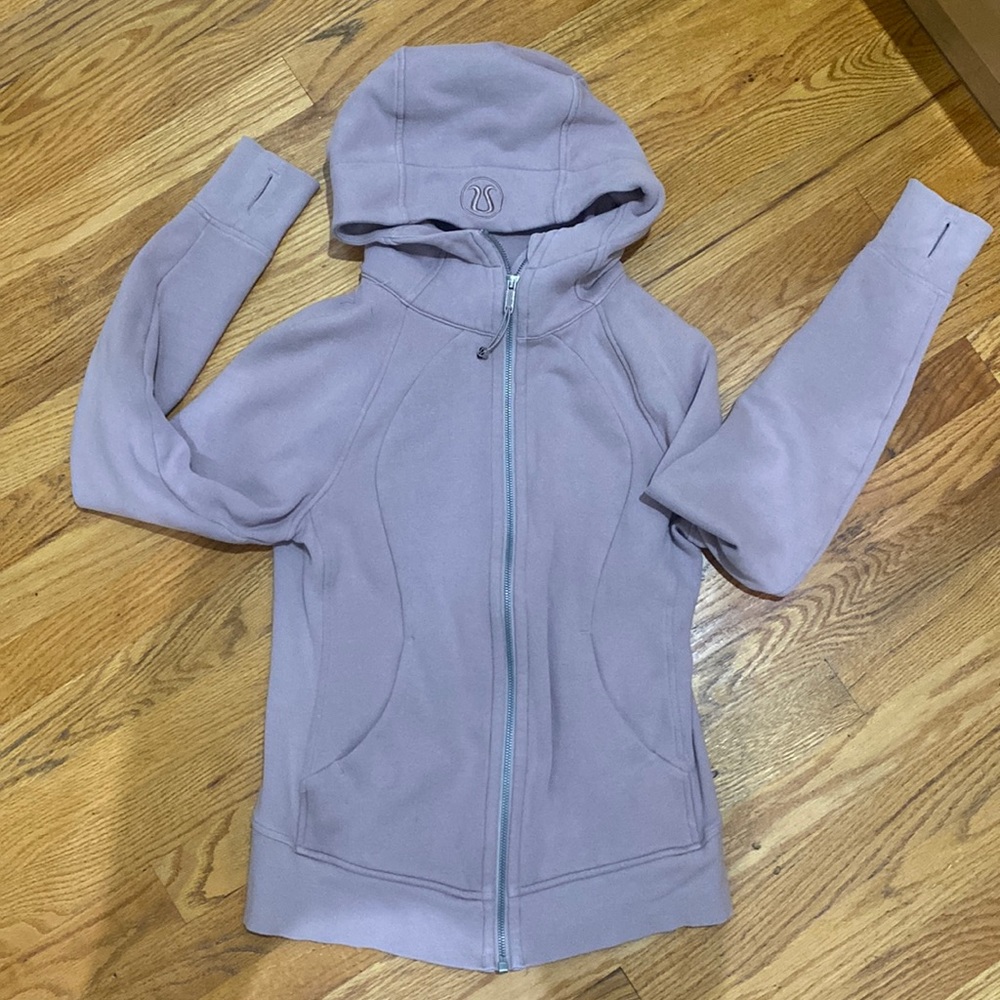 Lululemon scuba full zip hoodie I believe feather pink color. Size 6.